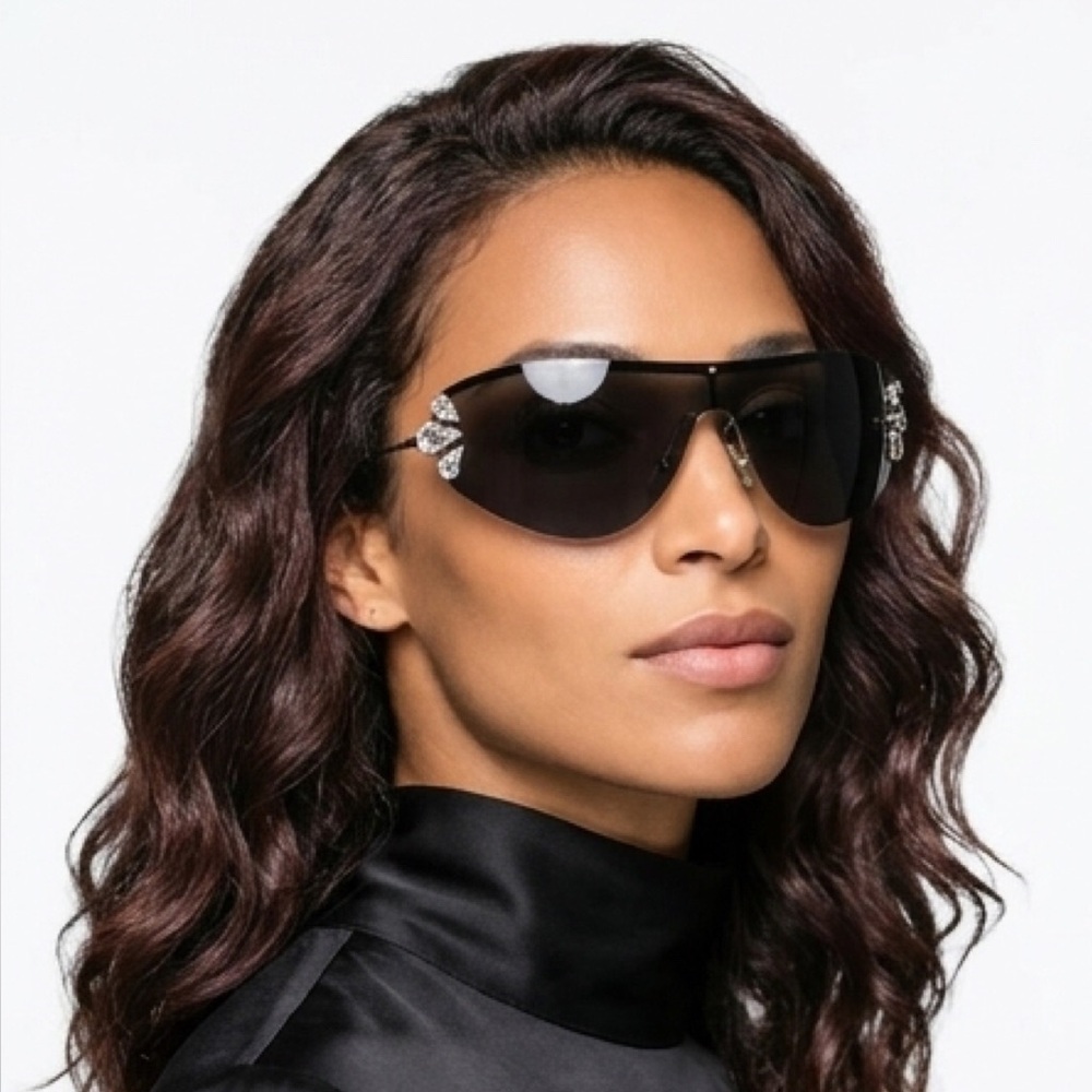 🆕 Miu Mui Shields with side Crystal embellishments